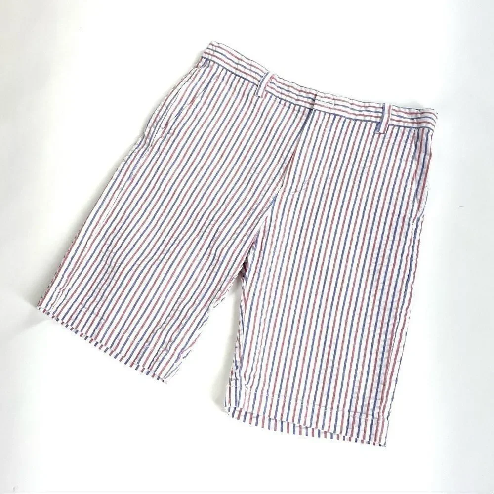 Vineyard Vines seersucker pinstripe preppy shorts 16